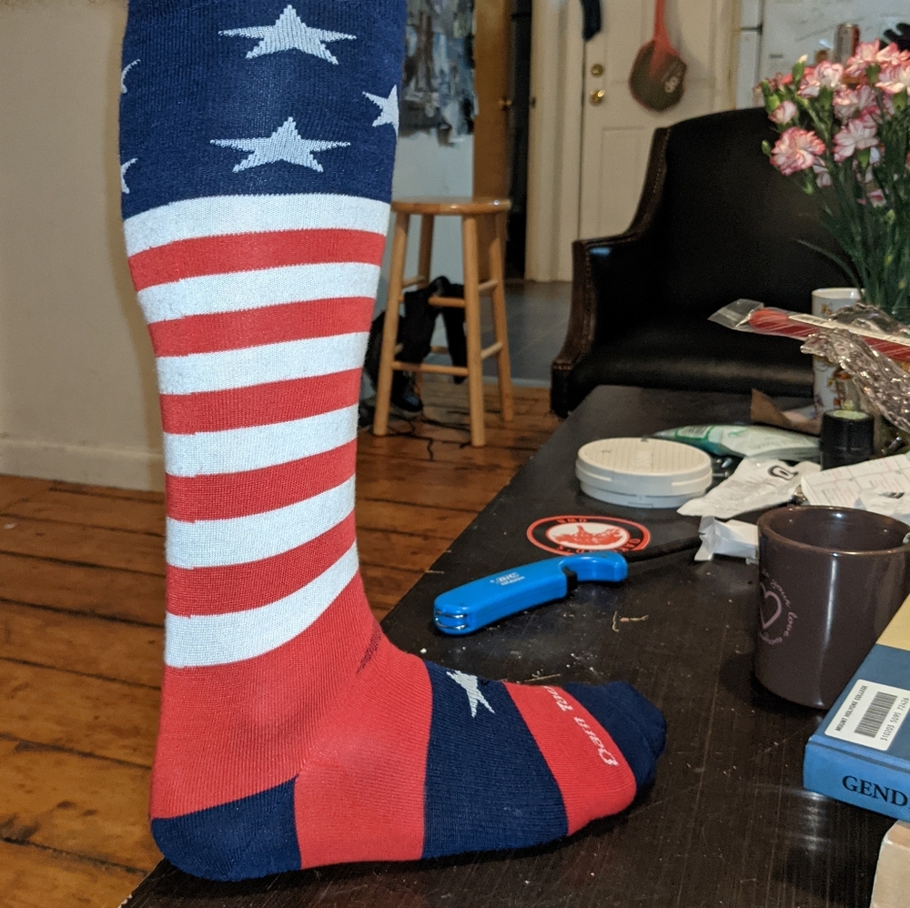 Darn Tough American Flag Socks